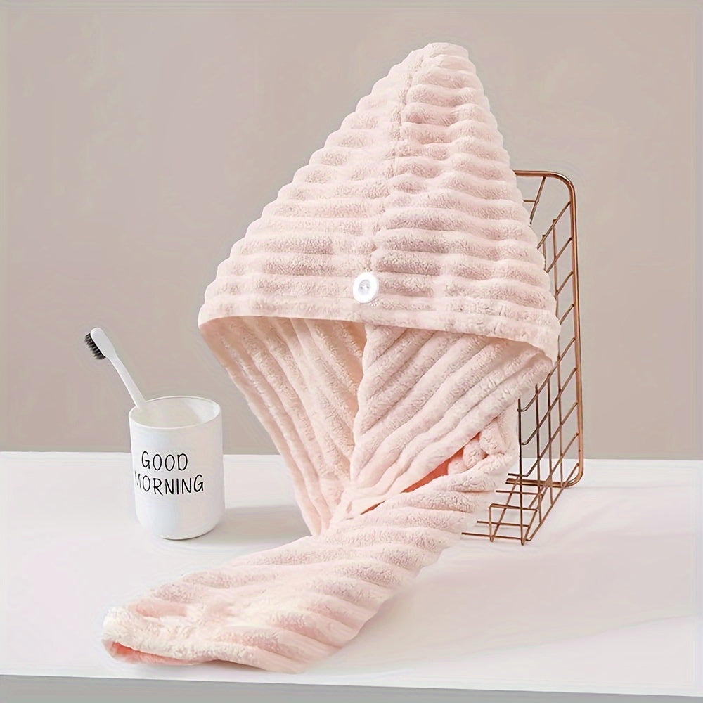 Luxurious Softness Hair Towel Wrap for Women - Ultra-Absorbent, Quick-Drying, No Blow Needed, Gentle on Hair, Perfect for Bathroom Essentials and Daily Use