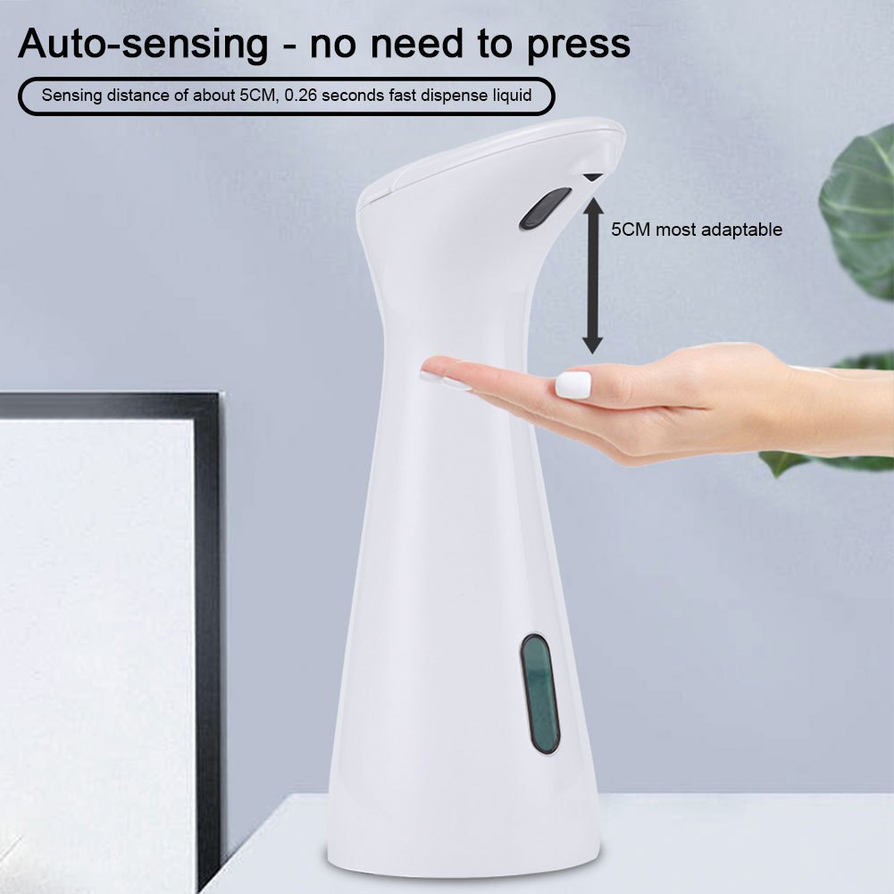 Sleek Black Automatic Soap Dispenser - Touchless, Wall-Mounted/Countertop Pump for Hand, Lotion, Shampoo - Ideal for Bathroom, Kitchen, Office - Battery Operated, Fragrance-Free, Soap Dispenser Bathroom