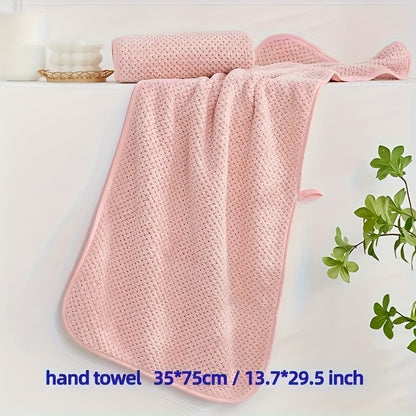 4pcs Luxury Pineapple Mesh Towel Set - Ultra Absorbent, Quick Dry, Super Soft & Skin-Friendly Bathroom Towels - Ideal for Home Use