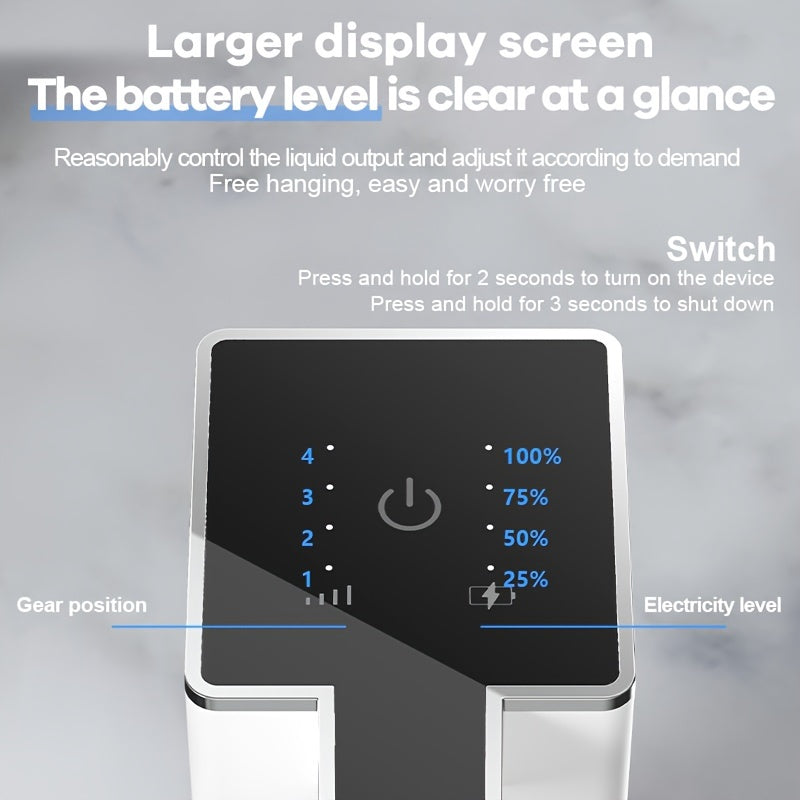 380ml Rechargeable Bathroom Liquid Dispenser Touchless Automatic Foaming Hand Soap Bottle Kitchen Detergent Dispenser