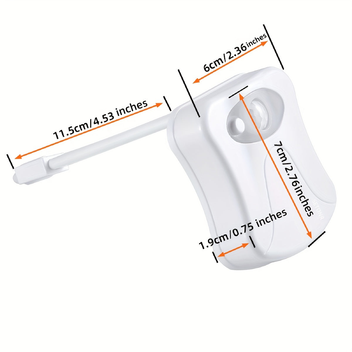 Setonr 1pc 16 Colors Human Motion Sensor Toilet Light Inside Toilet Bowl Bathroom LED Night Light for Toilet Bowl Christmas Gift