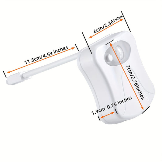 Setonr 1pc 16 Colors Human Motion Sensor Toilet Light Inside Toilet Bowl Bathroom LED Night Light for Toilet Bowl Christmas Gift